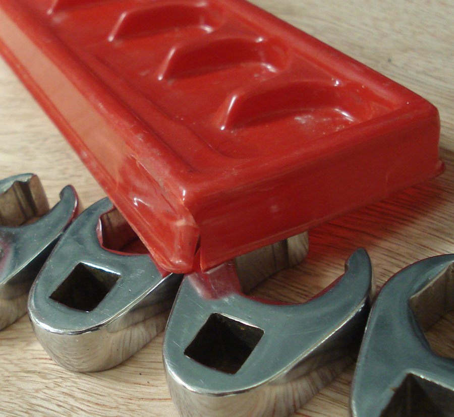 Snap On 7 pc SAE 3/8" Drive Flare Nut Crowfoot Wrench Set Made In USA