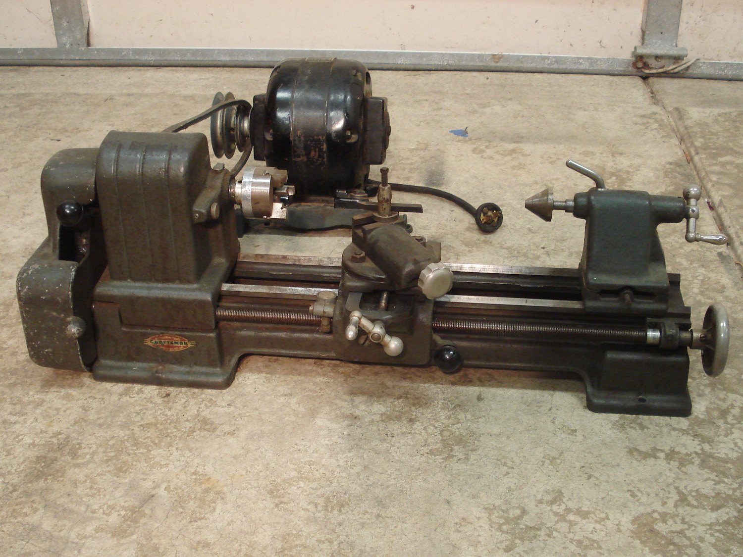 Vintage Sears Craftsman 109.20630 Machinist Metal Steel Lathe Complete Look