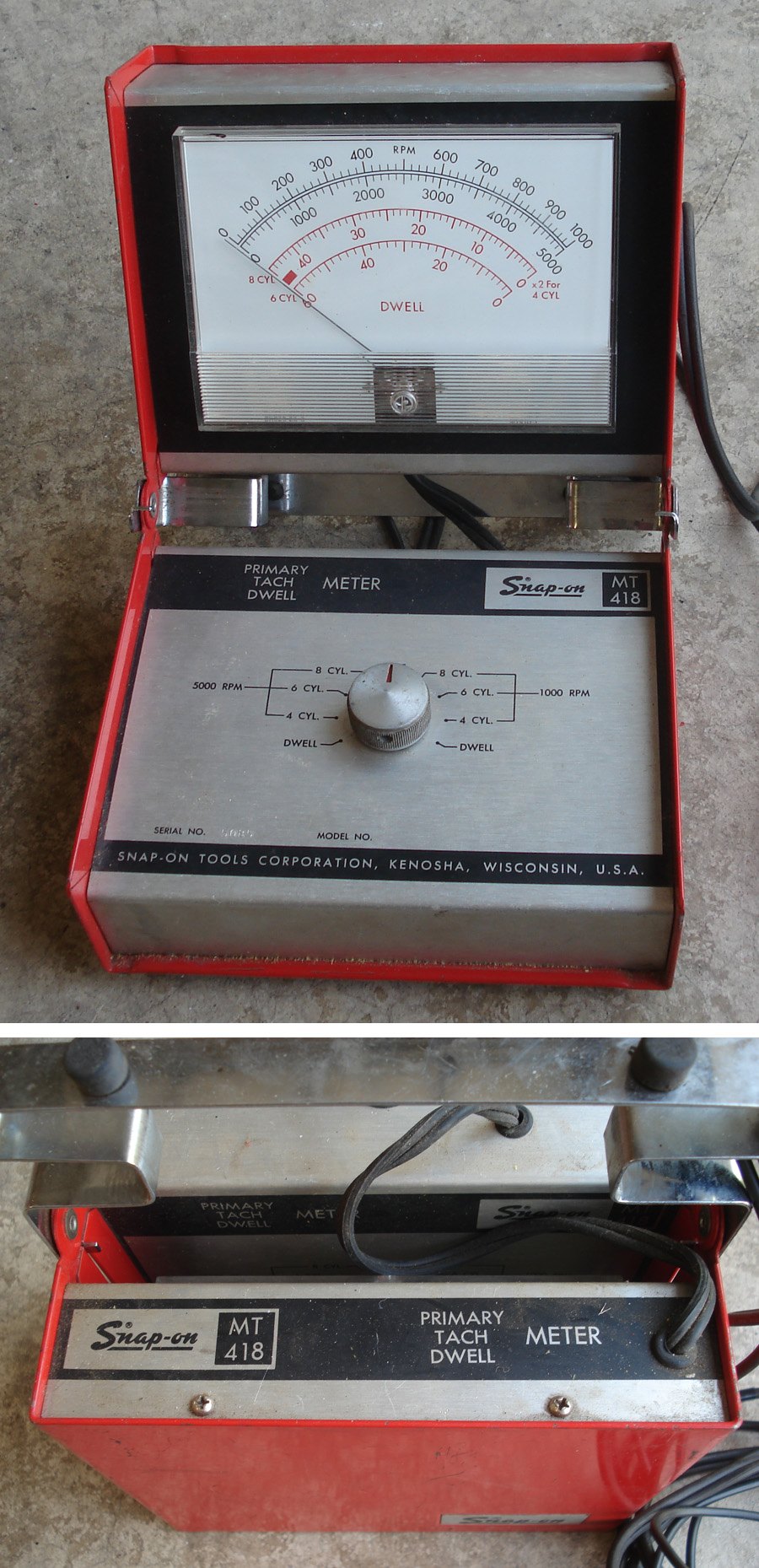 Vintage Snap on MT 418 Automotive Dwell Tach Meter on PopScreen